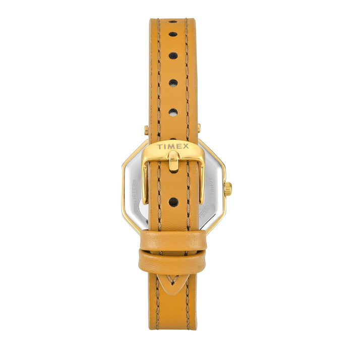 Timex Trendline Octagonal 26mm Yellow Dial Analog Women's Watch, TWEL26900