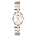 Timex Trendline Oval 23mm Silver Dial Analog Women's Watch, TWEL27101