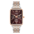 Timex Trendline Rectangle 30mm Brown Dial Analog Men's Watch, TWEG34601
