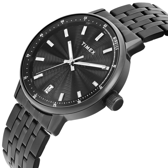 Timex Trendline Round 41mm Black Dial Analog Men's Watch, TWEG25410