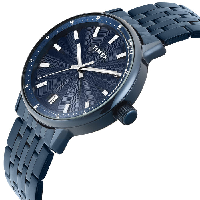 Timex Trendline Round 41mm Blue Dial Analog Men's Watch, TWEG25412