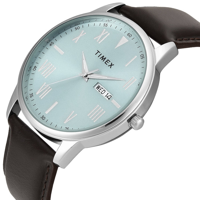 Timex Trendline Round 43mm Blue Dial Analog Men's Watch, TWTG12113