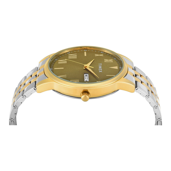 Timex Trendline Round 43mm Green Dial Analog Men's Watch, TWTG12115