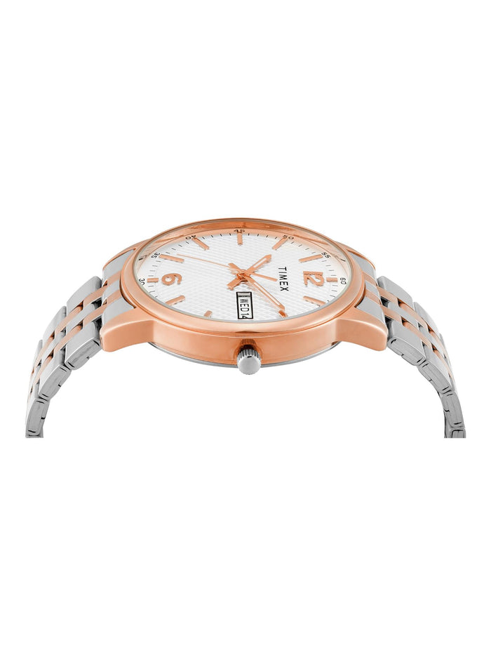 Timex Trendline Silver Round Dial Analog Men's Watch, TWTG12111