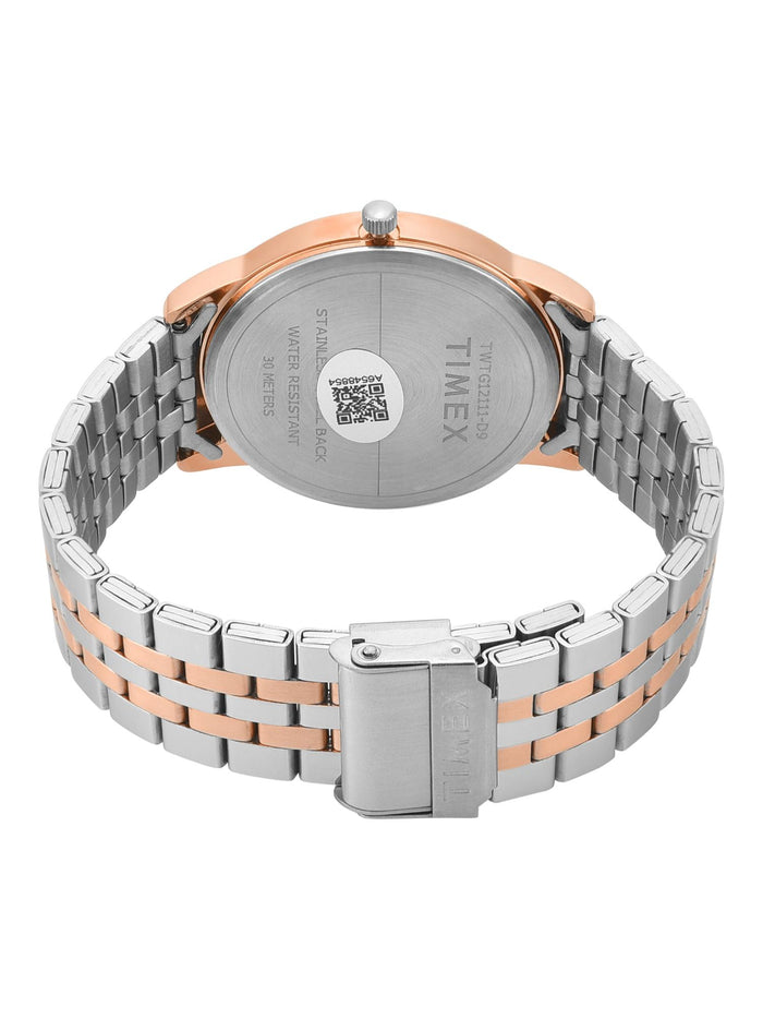 Timex Trendline Silver Round Dial Analog Men's Watch, TWTG12111