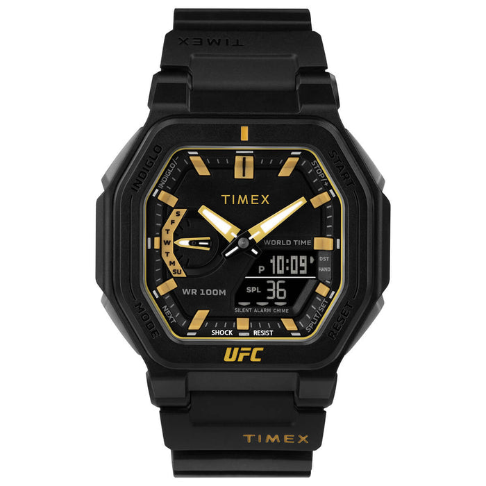 Timex UFC Colossus 45mm Resin Strap Men's Watch, TW2V55300X6