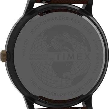 Timex Waterbury Classic Day/Date 40mm Leather Strap Men's Watch, TW2U88500UJ