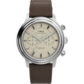 Timex Waterbury Metropolitan Chronograph 41mm Leather Strap Men's Watch, TW2Y23500UJ