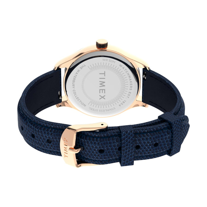 Timex Waterbury Traditional 34mm Leather Strap Women's Watch, TW2U97600UJ
