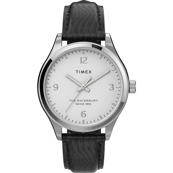 Timex Waterbury Traditional 34mm Leather Strap Women's Watch, TW2U97700UJ