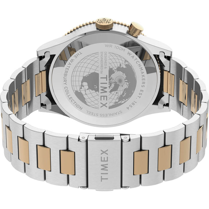 Timex Waterbury Traditional GMT 39mm Stainless Steel Bracelet Men's Watch, TW2U90600UJ