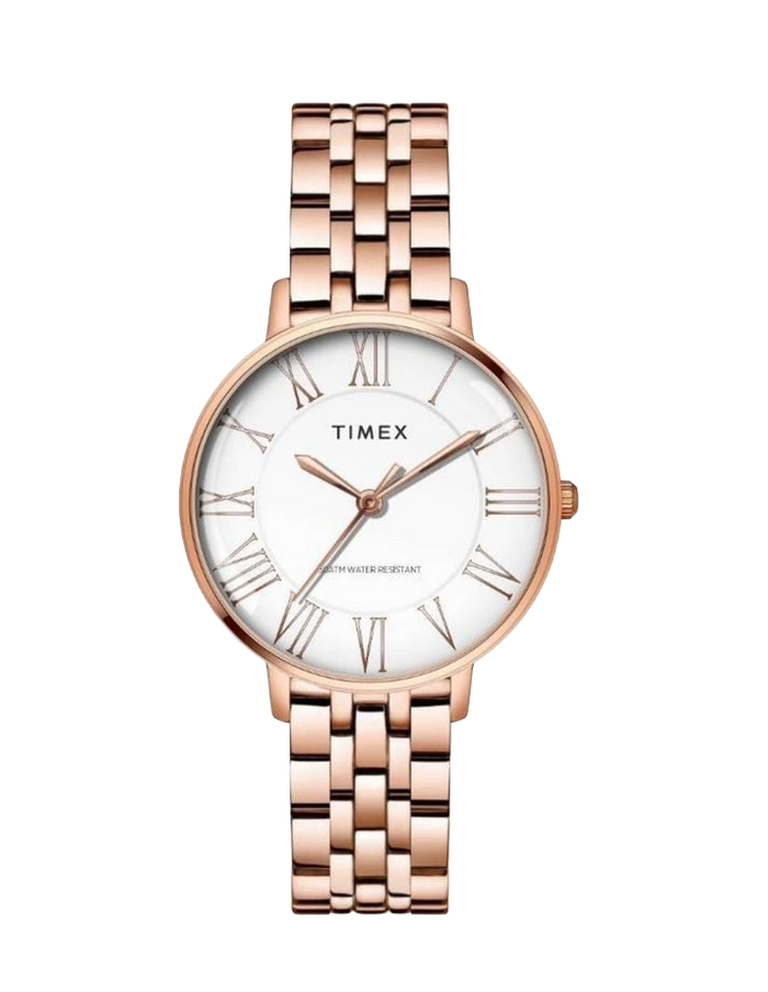 Timex White Dial with Roman Numbers Women's Watch, TWEL19108