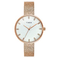 Timex White Round Dial Analog Women's Watch, TWEL21502