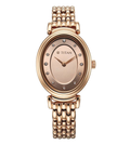 Titan Aura Quartz Analog Rose Gold Dial Rose Gold Stainless Steel Strap Women's Watch, 95242WM01