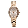 Titan Metro Quartz Analog Rose Gold Dial Stainless Steel Strap Women's Watch, 95304WM01