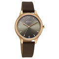Titan Neo Quartz Analog Grey Dial Brown Leather Strap Women's Watch, 2781WL02