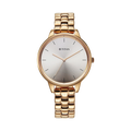 Titan Neo Quartz Analog Grey Dial Rose Gold Metal Strap Women's Watch, 2648WM12