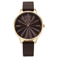 Titan Neo Quartz Analog Maroon Dial Leather Strap Women's Watch, 2648WL09