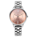 Titan Neo Quartz Analog Rose Gold Dial Silver Metal Strap Women's Watch, 2648SM14