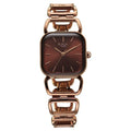 Titan Raga Ascend Quartz Analog Brown Dial With Brown Color Metal Strap Women's Watch, 2697QM02