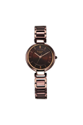 Titan Raga Delight Quartz Analog Brown Dial Brown Metal Strap Women's Watch, 2608QM02