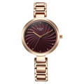 Titan Raga Memoirs Quartz Analog Burgundy Dial With Rose Gold Color Metal Strap Women's Watch, 2752WM01