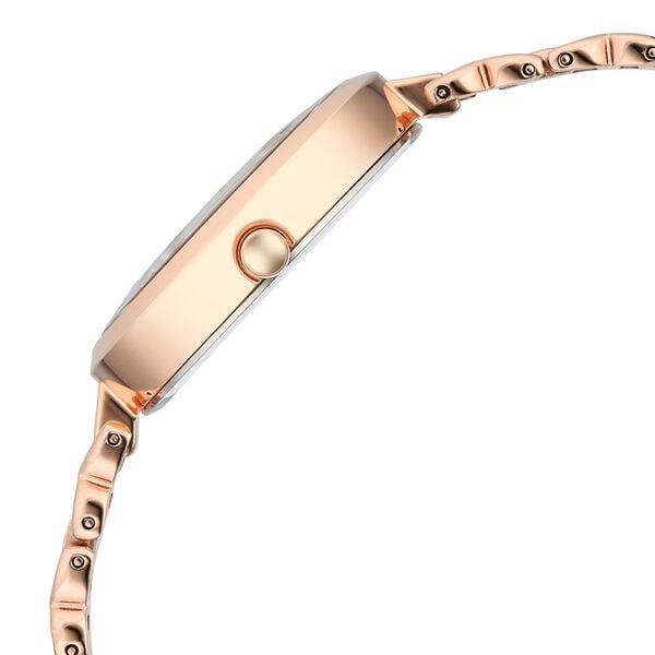 Titan Raga Memoirs Quartz Analog Burgundy Dial With Rose Gold Color Metal Strap Women's Watch, 2752WM01