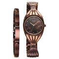 Titan Raga Memoirs Quartz Analog Mother Of Pearl Dial With Brown Metal Strap Women's Watch, 95254QM01
