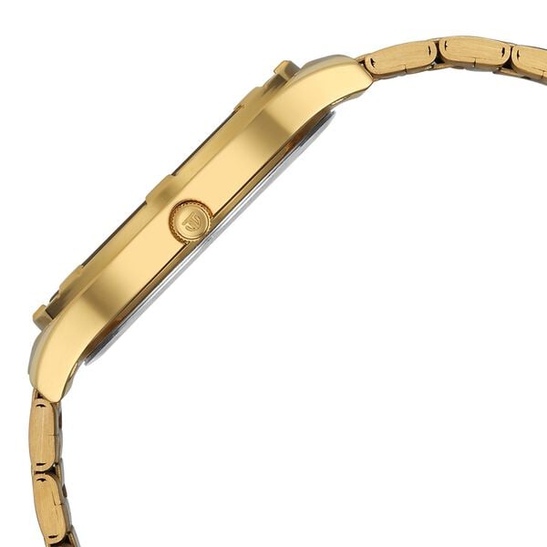Titan Raga Quartz Analog Black Dial Golden Stainless Steel Strap For Men's Watch, 10058YM01