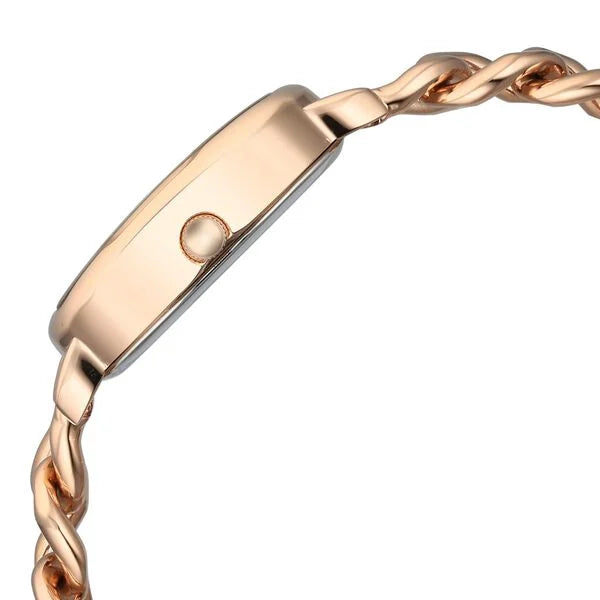 Titan Raga Showstopper Quartz Analog Rose Gold Dial Metal Strap Women's Watch, 95309WM01