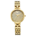 Titan Raga Showstopper Quartz Analog Silver Dial Golden Metal Strap Women's Watch, 95349YM01