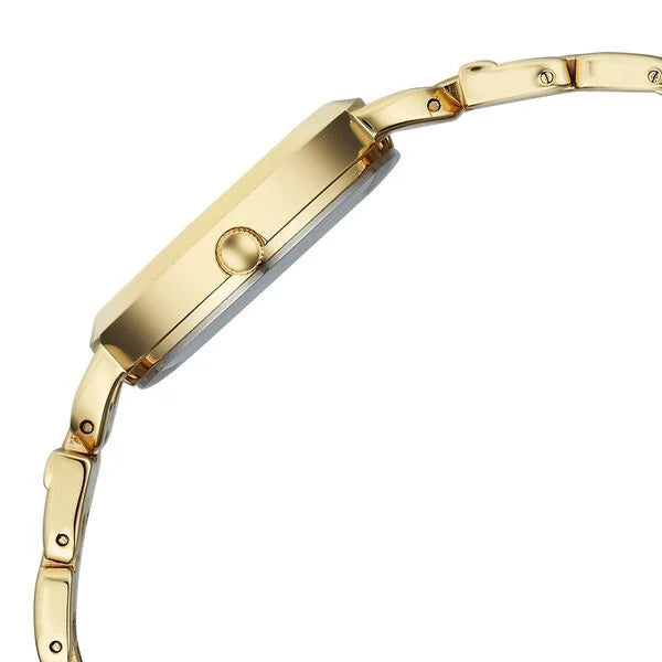 Titan Raga Showstopper Quartz Analog Silver Dial Golden Metal Strap Women's Watch, 95349YM01