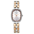Titan Raga Showstopper Quartz Analog Silver Dial Two Toned Metal Strap Women's Watch, 95347KM01