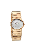 Titan Raga Sierra Quartz Analog White Dial Rose Gold Metal Strap Women's Watch, 95389WM01