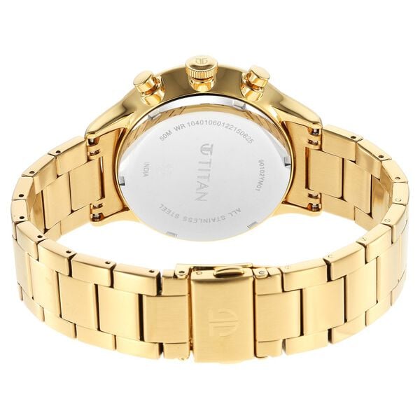 Titan Urban Magic Silver Dial Quartz Multifunction Stainless Steel Strap Men's Watch, 90102YM01