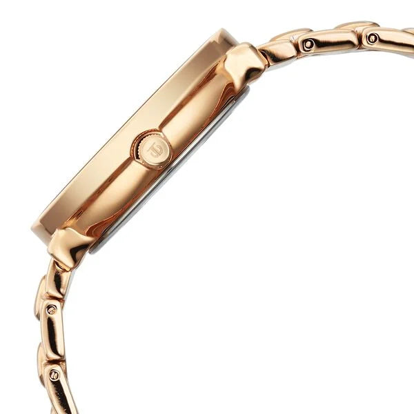 Titan Workwear Quartz Analog Grey Dial Rose Gold Colour Metal Strap Women's Watch, 2651WM11