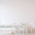 Wildflower Border Fabric Wall Stickers